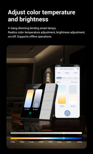 Zigbee Smart <strong>Switch</strong> Touch Screen UK EU Plug Tuya 4-gang <strong>Switch</strong> <strong>8</strong>-<strong>way</strong> Scene Radar Sensor Dimmer Curtain <strong>Switch</strong> for Home Hotel F3 - Product Image 4