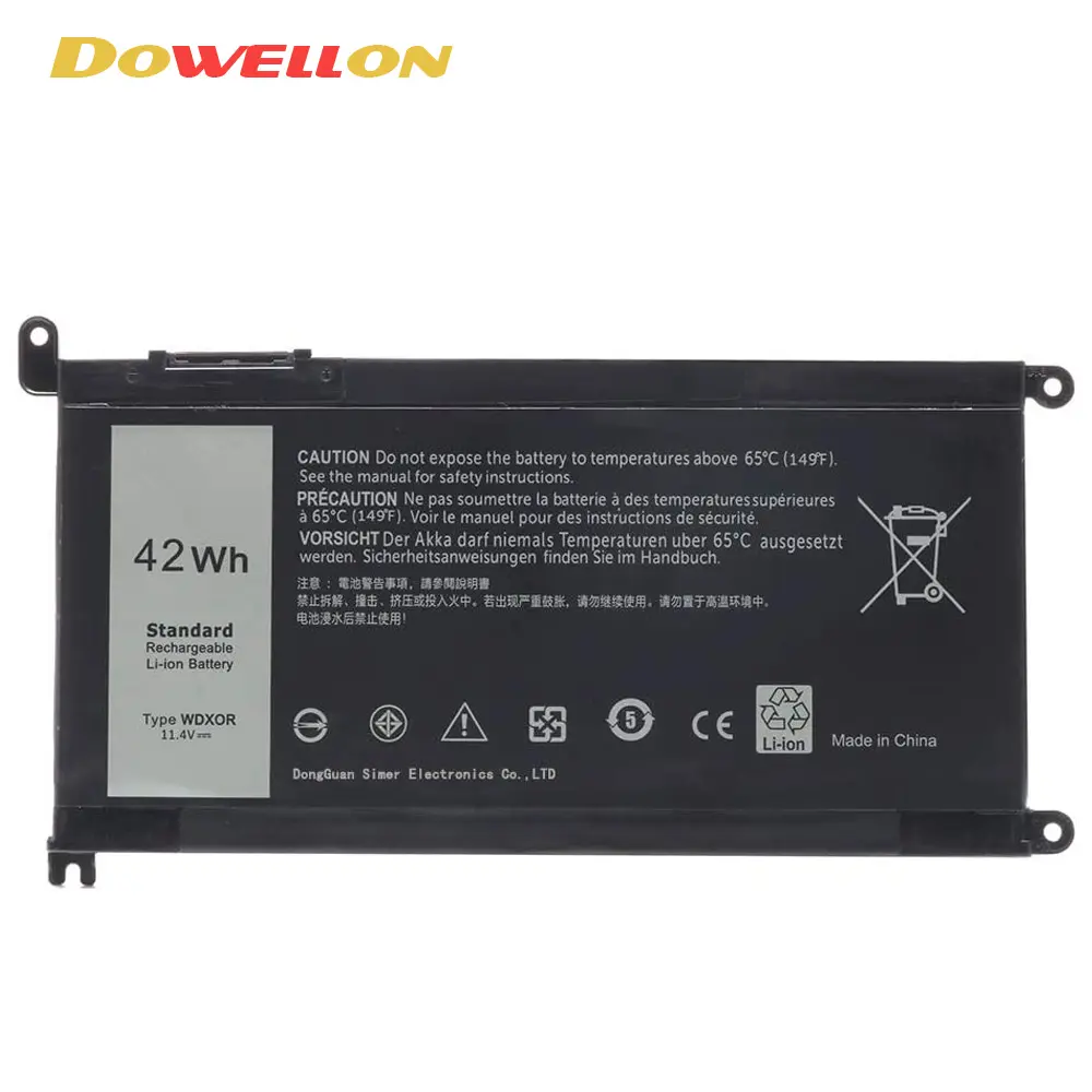 Dwo bateria portátil em massa, bateria para dell hp apple macbook lenovo ideapad thinkpad samsung sony toshiba xiaomi huawei notebook pc