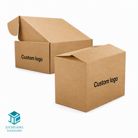 Boîte d'expédition en carton ondulé personnalisée avec logo, boîte en carton kraft brun ondulé avec séparateur pour l'emballage des produits