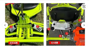 Ngoài trời 90CC 2 thì xăng điện 35-50km/h dành cho người lớn off-road Kart 4 inch 6 inch lốp trôi núi đi karts với kéo bắt đầu - Product Image 6