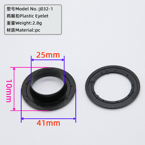 Quần áo nhựa Vòng không khí lỗ Vent nút mắt Fastener phụ kiện may mặc Nhựa dây giày - Product Image 5