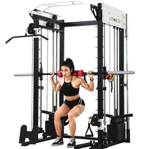 XOYOOU Máquina Smith Multifuncional con Cable Cruzado, Gimnasio Doméstico Todo en Uno, Rack de Potencia, Construcción Metálica, para Cuerpo Completo, Soporta 140KG - Product Image 2
