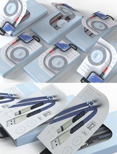 Boîte d'impression, chargeur PD, câble de données pour câble USB tressé pour iPhone pour <span class=keywords><strong>Samsung</strong></span>, adaptateur secteur, traitement de boîte personnalisé - Product Image 1