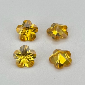 HQ GEMS 3X3-12X12mm Forma de cinco flores Circonita cúbica Corte facetado 5A Piedra preciosa colorida Rosa Flores de circonita cúbica - Product Image 6