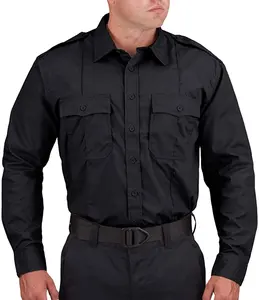 새로운 스타일 유니폼 긴 짧은 소매 셔츠 작업복 셔츠 경비원 셔츠