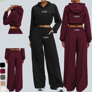 Ensemble de vêtements de sport pour femmes en spandex et nylon, manches longues, capuche, longueur totale, taille haute, protection solaire UPF50+, coupe-vent, loisirs, yoga - Product Image 1