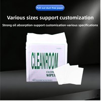 Papier microfibre sans poussière pour salle blanche de laboratoire, absorbant, de qualité industrielle pour le traitement des surfaces, antistatique, jetable pour le nettoyage