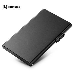 TILONSTAR TVC300 Accept Custom Business Aluminum Anti-theft RFID/NFC Blocking Pop-up Credit Card Holder for Men - Product Image 3