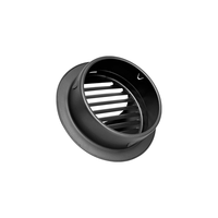 Grille d'aération murale extérieure en acier inoxydable 304 épaissi, persienne coupe-vent pour hotte de cuisine et extracteur de salle de bain