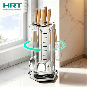 Accessoires de <span class=keywords><strong>meubles</strong></span>, porte-ustensiles de cuisine rotatif à 360 degrés avec base stable antidérapante - Product Image 3