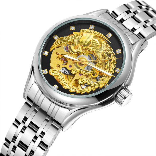 Skeleton Phoenix Ladies Gifts Couple Watch Factory Direct Sales Female Girl Wristwatch Luxury Mechanical Automatic Women Watches