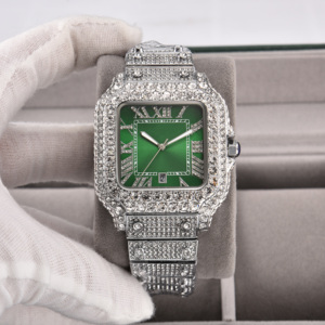 <span class=keywords><strong>Orologio</strong></span> da uomo hip-hop 2026 di ultima generazione con quadrante quadrato tempestato di zirconi e quadranti rosso, verde, blu, <span class=keywords><strong>viola</strong></span>, bianco, nero - Product Image 3