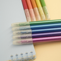 Stylo à paillettes brillantes, 12 couleurs, forte couverture, fournitures artistiques à paillettes fines