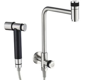Grifo de Cocina Moderno de Acero Inoxidable 304, Montado en la Pared, con Válvula de Cerámica, para Cafetería, Cocina y Área de Servicio - Product Image 1