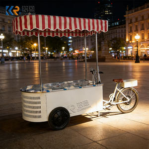 Carrito Triciclo Congelador de Helados <span class=keywords><strong>Comercial</strong></span> para Venta Móvil de Alimentos en Mercado Callejero <span class=keywords><strong>y</strong></span> Venta de Postres Congelados - Product Image 2
