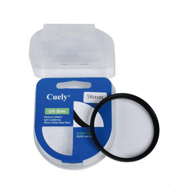37mm 40.5mm 46mm 49mm 52mm 55mm 58mm 62mm 67mm 72mm 82mm Universal DSRL Accessories Camera Lens UV Filter for Nikon Canon Sony