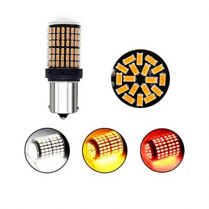 หลอดไฟ LED กำลังสูงสำหรับไฟเลี้ยวรถยนต์ T20 7440 W21W 3014 4014 144 SMD 7443 1156 BA15S 1157 BAY15D 12V-24V HOLY - Product Image 3