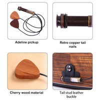 Amplifier Gitar Akustik, Rangka Kayu, Pickup Guiatr Akustik, Tidak Perlu Tinju, Antarmuka Tembaga, Getaran, Amplifier Gitar Pickup