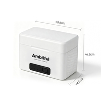 Boîtier de charge de batterie double fente Ambitful DE02, boîte de rangement de chargeur ABS pour batteries de caméra DJI Osmo Action 3/4/5/6/360