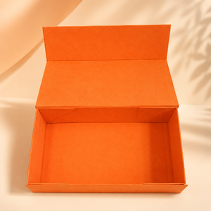 Custom Logo <strong>Orange</strong> Folding Paper Box With Magnetic Closure for Luxury Product Packaging and Wholesale <strong>Orders</strong> - Product Image 2