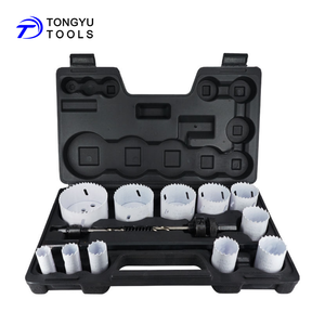 Set di 15 Seghe a Tazza Bimetalliche M42 e Barra di Prolunga per Albero, Kit Fresa a Corona per Elettricista Idraulico Metallo Legno - Product Image 1