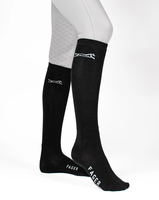 Chaussettes de compression montantes sur mesure, élastiques et respirantes, avec design de revers et de base, pour l'équitation (vente en gros)
