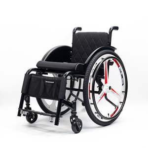 Fauteuil roulant de sport ultra-léger, portable, facilement pliable, <span class=keywords><strong>roues</strong></span> anti-retour, absorption des chocs, <span class=keywords><strong>chariot</strong></span> de course <span class=keywords><strong>pour</strong></span> personnes handicapées - Product Image 2