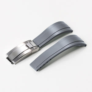 Lionorm 20mm <span class=keywords><strong>montre</strong></span> accessoires pour Rlx <span class=keywords><strong>Daytona</strong></span> GMT OYSTERFLEX DEEPSEA bracelet boucle à glissière Nature bracelet en caoutchouc - Product Image 6