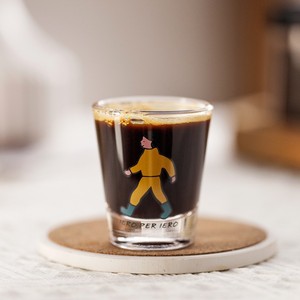 <b>Espresso</b> <b>Cup</b> 45ml Glass Shot Glass Cartoon Design Transparent For Coffee Or Liquor Party Use - Product Image 1