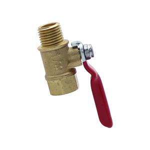 Latão Válvula De Esfera 1/4 "NPT Masculino e Feminino Tread Air Mangueira de Tubulação Montagem Do Pneu Manômetro Kits Interruptor para Abrir ou Fechar - Product Image 1