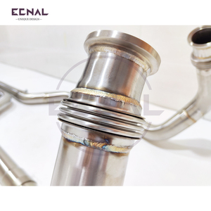 Ecnal pour BMW X5M F95 X6M F96 V8 4.4T 2020-2023, Tuyaux avant sans catalyseur en acier inoxydable 1,5 mm + Section intermédiaire en X - Product Image 6