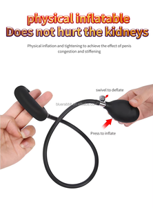 Ayarlanabilir boyutu erkekler için şişme Penis halkaları toptan Penis eğitmenler skrotum sıkacağı gecikme boşalma şişme horoz yüzükler - Product Image 3