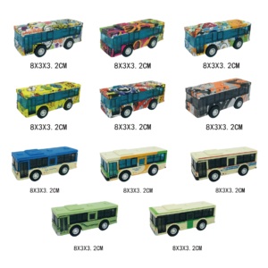 Jiaxin Top Bán Trẻ Em Diecast Mini Hợp Kim Đồ Chơi Mới Thành Phố Xe Buýt Kéo Trở Lại Xe Đồ Chơi Bán Buôn Diecast Kim Loại Xe - Product Image 2