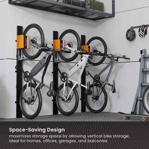 Support <span class=keywords><strong>mural</strong></span> <span class=keywords><strong>vertical</strong></span> LBM12-01 Easylift pour vélo, support de rangement pour vélo électrique, support de vélo pour garage, support de vélo pour intérieur, support de vélo électrique pour la maison - Product Image 1