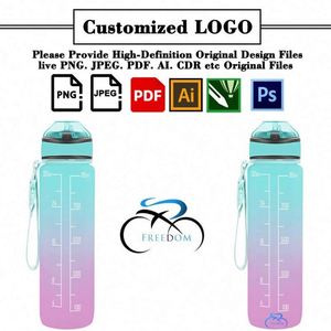 Custom Logo Printed Bpa Free <b>Plastic</b> Water Bottles Promotion Corporate Activity Business Gift Sports Bottle - Product Image 2