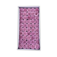 Fleurs de savon artisanales pour la décoration de la maison, cadeau créatif pour la Journée de la Femme, œillets en pétales, fleur de savon artificielle en forme d'œillet