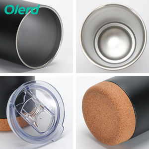 Taza de vacío portátil con vaso de acero inoxidable 510 de doble pared de 304 ml con fondo de <span class=keywords><strong>corcho</strong></span> para comida, agua, Camping, diseño de logotipo personalizado - Product Image 6