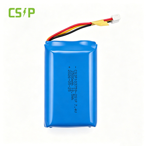 Paket Baterai Li-Polymer 7.4V 2500mAh 103759 Sel Baterai Lithium Ion 3.7V 2500mAh 2S1P Baterai LiPo 7.4V 2.5Ah - Product Image 1