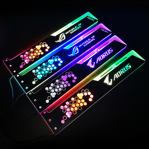 COOLMOON Popular 28cm Gaming PC Tarjeta gráfica Soporte Múltiples interfaces Soporte GPU Accesorios de computadora Soporte GPU RGB - Product Image 1