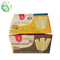 Boîtes à glace en papier écologiques personnalisées en gros avec gaufrage, laminage mat, revêtement UV et logo