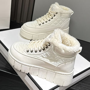 Zapatos Cálidos de Felpa Casuales para Mujer al por Mayor, Nuevos Zapatos Antideslizantes Cómodos para Caminar, Nuevo Estilo de Zapatos para Chica 2025 - Product Image 1