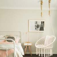 Chaise-hamac personnalisée Boho en macramé, balançoire en corde de coton suspendue de 330 lb max, pour l'intérieur et l'extérieur