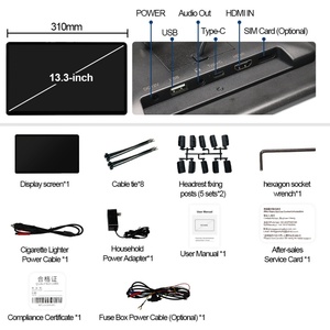 Sistema de Entretenimiento para Asientos Traseros de Auto Smash Hit Car TV, Mantiene a los Niños Silenciosos y Entretenidos con Dibujos Animados y Juegos, Permite a los Padres Disfrutar en el Auto Toyota Byd - Product Image 4