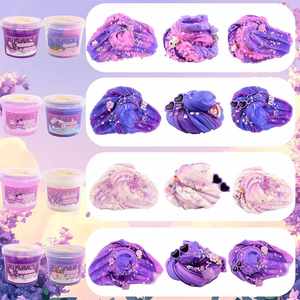 Mixed Texture <b>Slime</b> Bundle Jelly Foam Creamy Styles Cute Decorations Non Sticky Party Favor Retail Gift Pack - Product Image 2