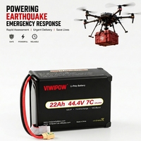 Baterai Drone Respon Darurat Terbaru 44.4V 22000mah Lipo Battery Cell 12S 7C Lithium Ion Pack Baterai Drone