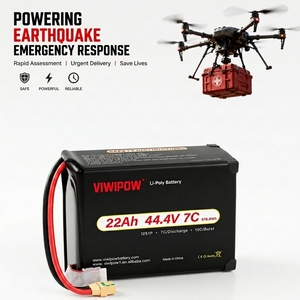 Baterai Drone Respon Darurat Terbaru 44.4V 22000mah Lipo Battery Cell 12S 7C Lithium Ion Pack Baterai Drone - Product Image 1