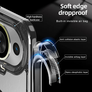 TPU PC hybride téléphone portable <span class=keywords><strong>coque</strong></span> givrée <span class=keywords><strong>coque</strong></span> arrière antichoc mat pour Huawei Nova 11 Pro Mate 50 Pro - Product Image 5