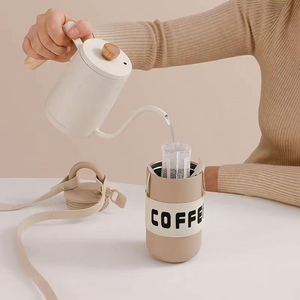 Fácil de <span class=keywords><strong>llevar</strong></span> portátil de acero inoxidable aislado al vacío 18/8 botella de agua taza de café con asa taza de regalo de Navidad personalizada - Product Image 3