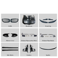 Gemmeo kit bodi bumper mobil, suku cadang mobil kualitas tinggi gaya M3 untuk 2009-2012 BMW 3 seri E90 M3 PP