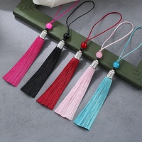 Ornement à pompon coloré de 8 cm, couleurs assorties, breloque marque-page pour boutiques de cadeaux, souvenirs culturels et accessoires faits main